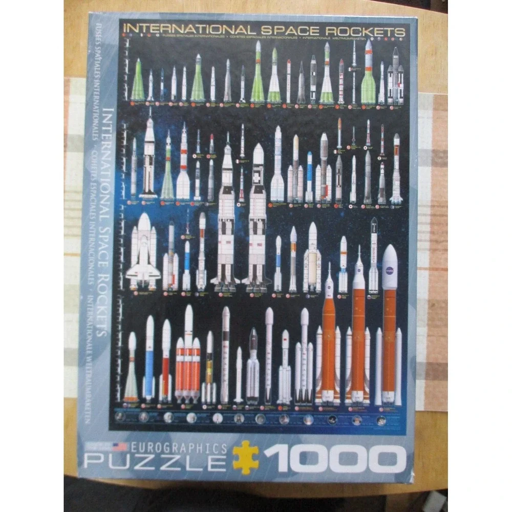 NEW INTERNATIONAL SPACE ROCKETS  Eurographics 1000 pcs Jigsaw Puzzle, 68 x 48 cm